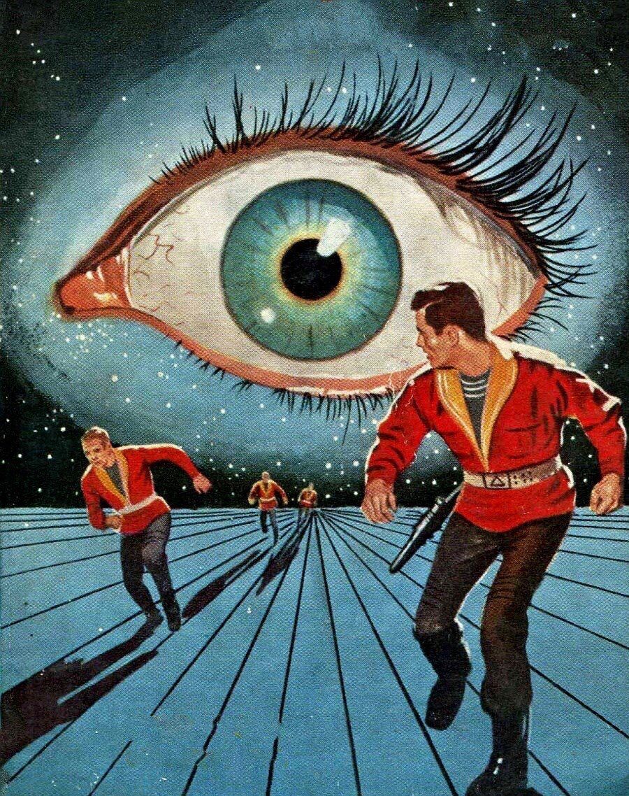Ed Valigursky's visual Art Edward Valigursky, Eye in the Sky by Philip K. Dick 1957.