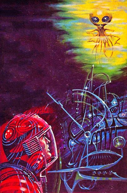 Ed Emshwiller's visual Art Emsh, Alien Planet by Fletcher Pratt 1963.