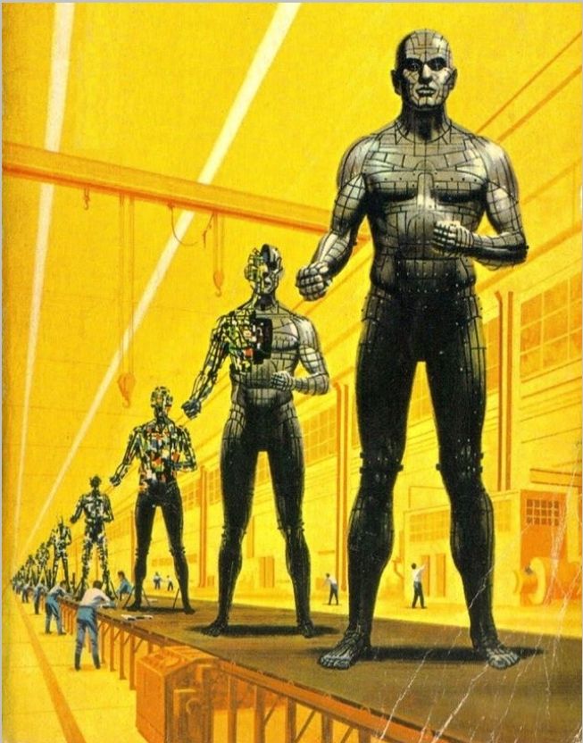Ed Emshwiller's visual Art Emsh, Android assembly line. The Best of ?)