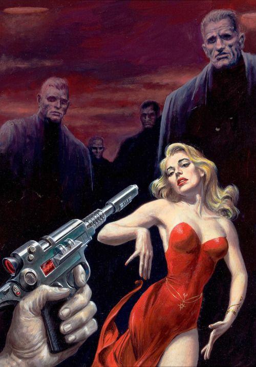 Ed Emshwiller's visual Art Emsh, Executioner No. 43 by Rog Phillips, Venture SF 57-09.