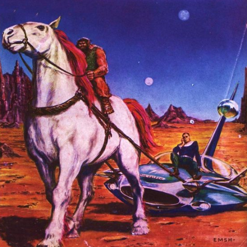 Ed Emshwiller's visual Art Emsh, Get a Horse, If 58-08.