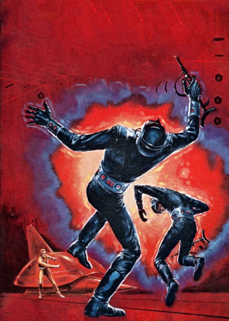 Ed Emshwiller's visual Art Emsh, No Man’s World by Kenneth Bulmer, 1961.