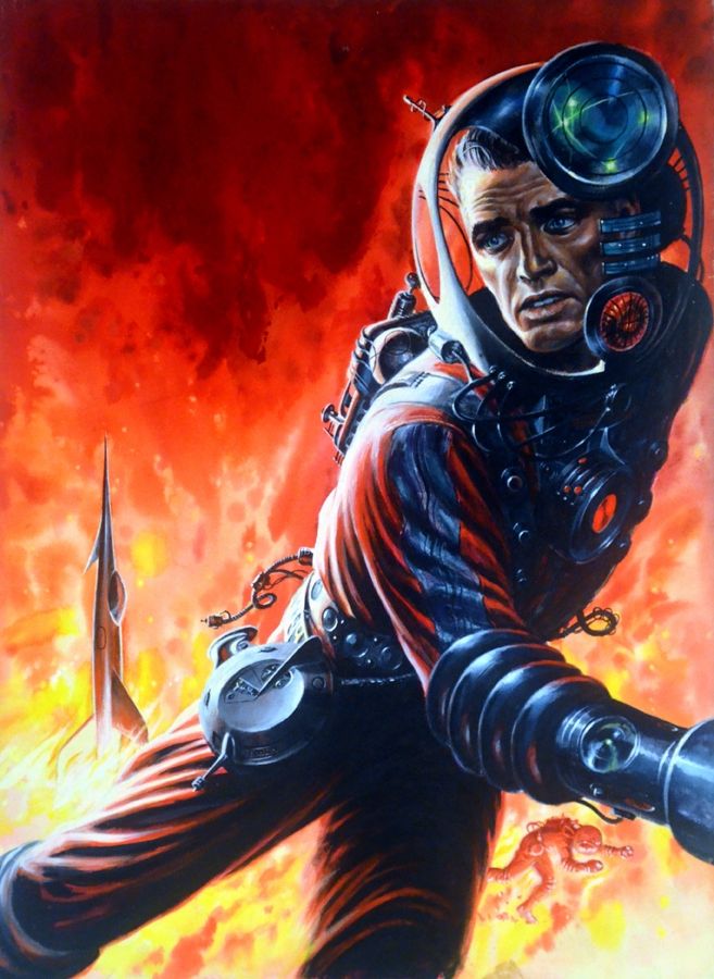 Ed Emshwiller's visual Art Emsh, Star Guard by Andre Norton 1961.