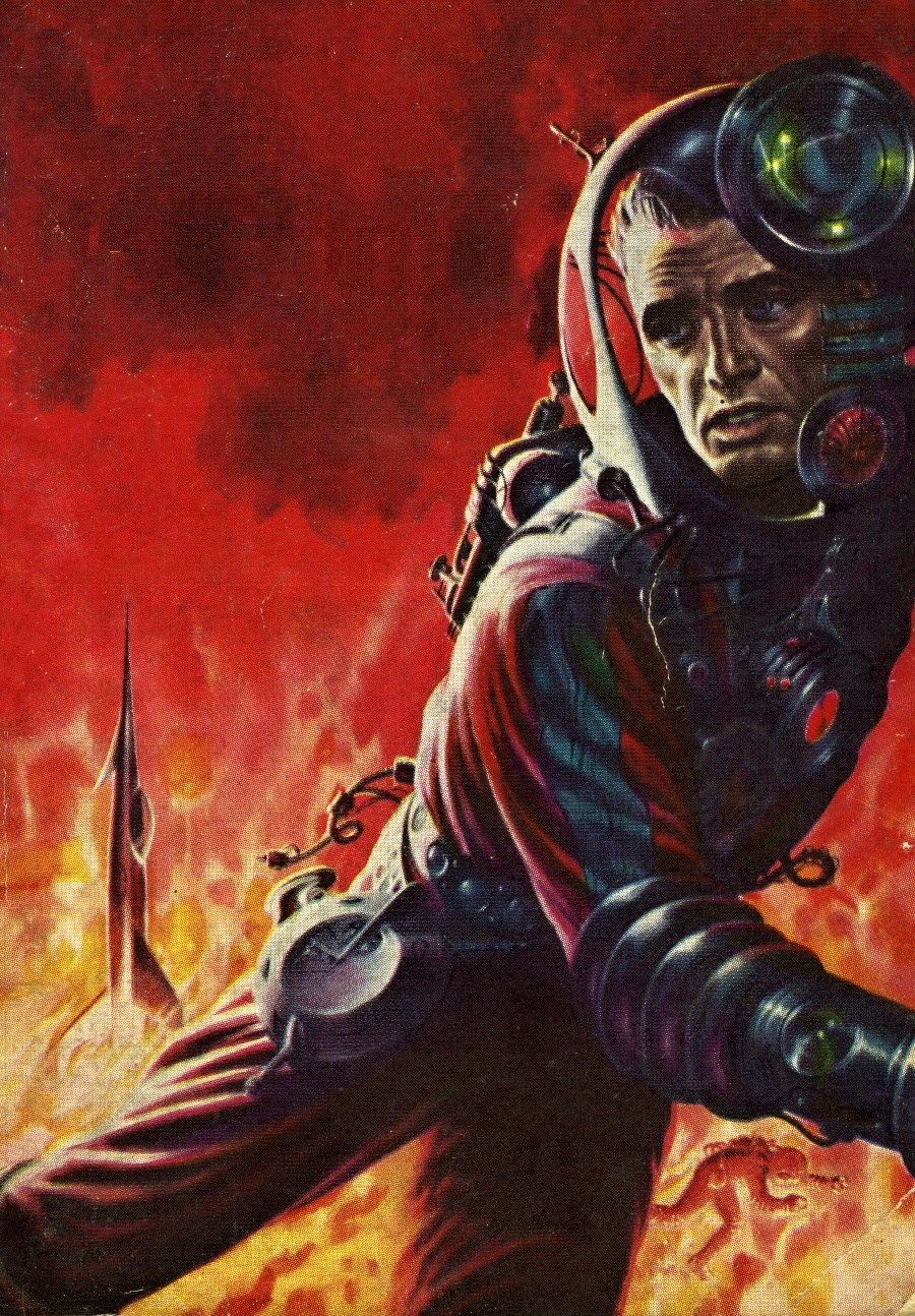 Ed Emshwiller's visual Art Emsh, Star Guard by Andre Norton, Ace Books, 1956.