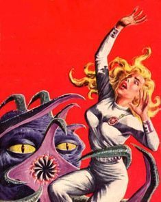 Ed Emshwiller's visual Art Emsh, Super-Science Fiction 59-08, cover art.