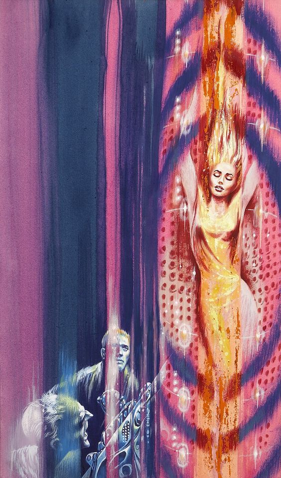 Ed Emshwiller's visual Art Emsh, The End of Eternity by Isaac Asimov, 1963.