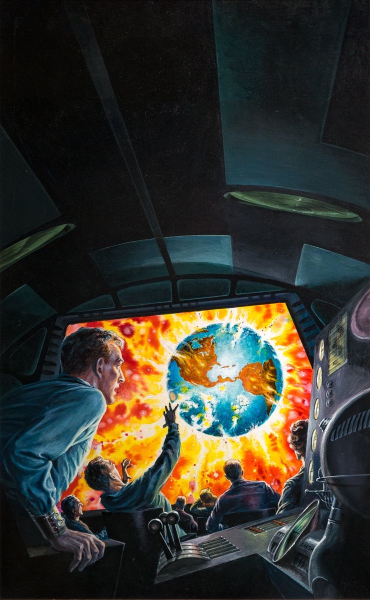 Ed Emshwiller's visual Art Emsh, The End of the World.