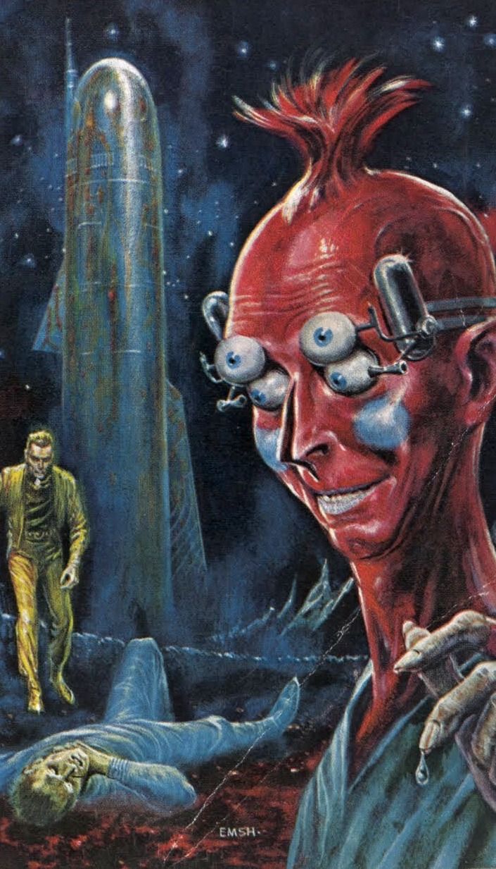 Ed Emshwiller's visual Art Emsh, The Star King by Jack Vance, Galaxy 63-12.