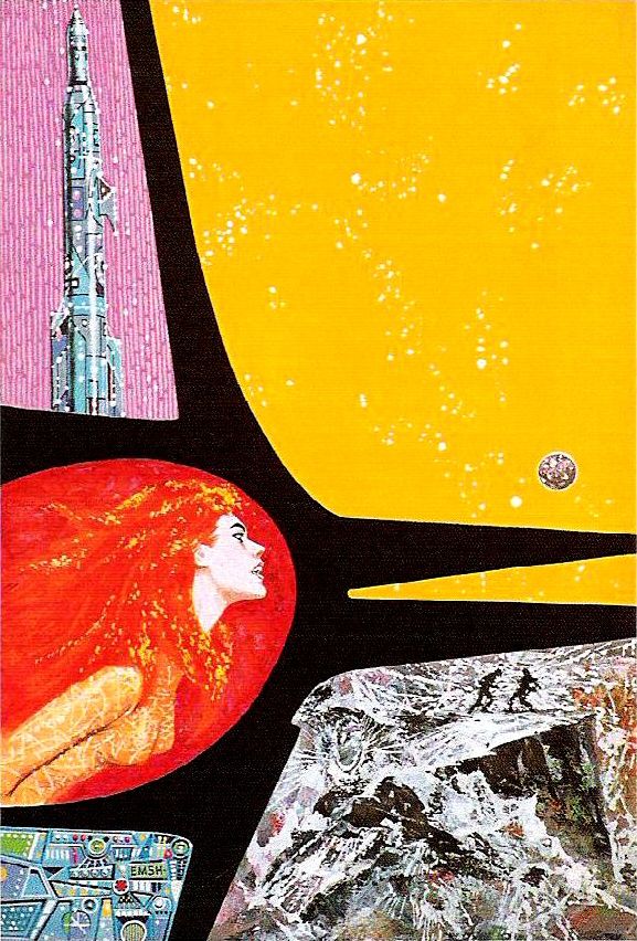 Ed Emshwiller's visual Art Emsh, The Stars Like Dust by Isaac Asimov, Lancer Books, 1963.