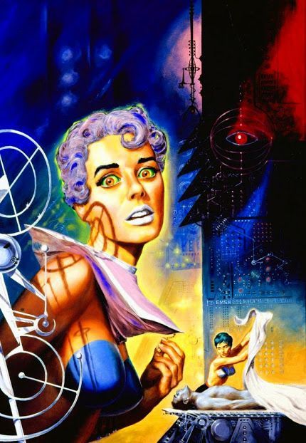 Ed Emshwiller's visual Art Emsh, World Without Men by Charles Eric Maine, 1958.