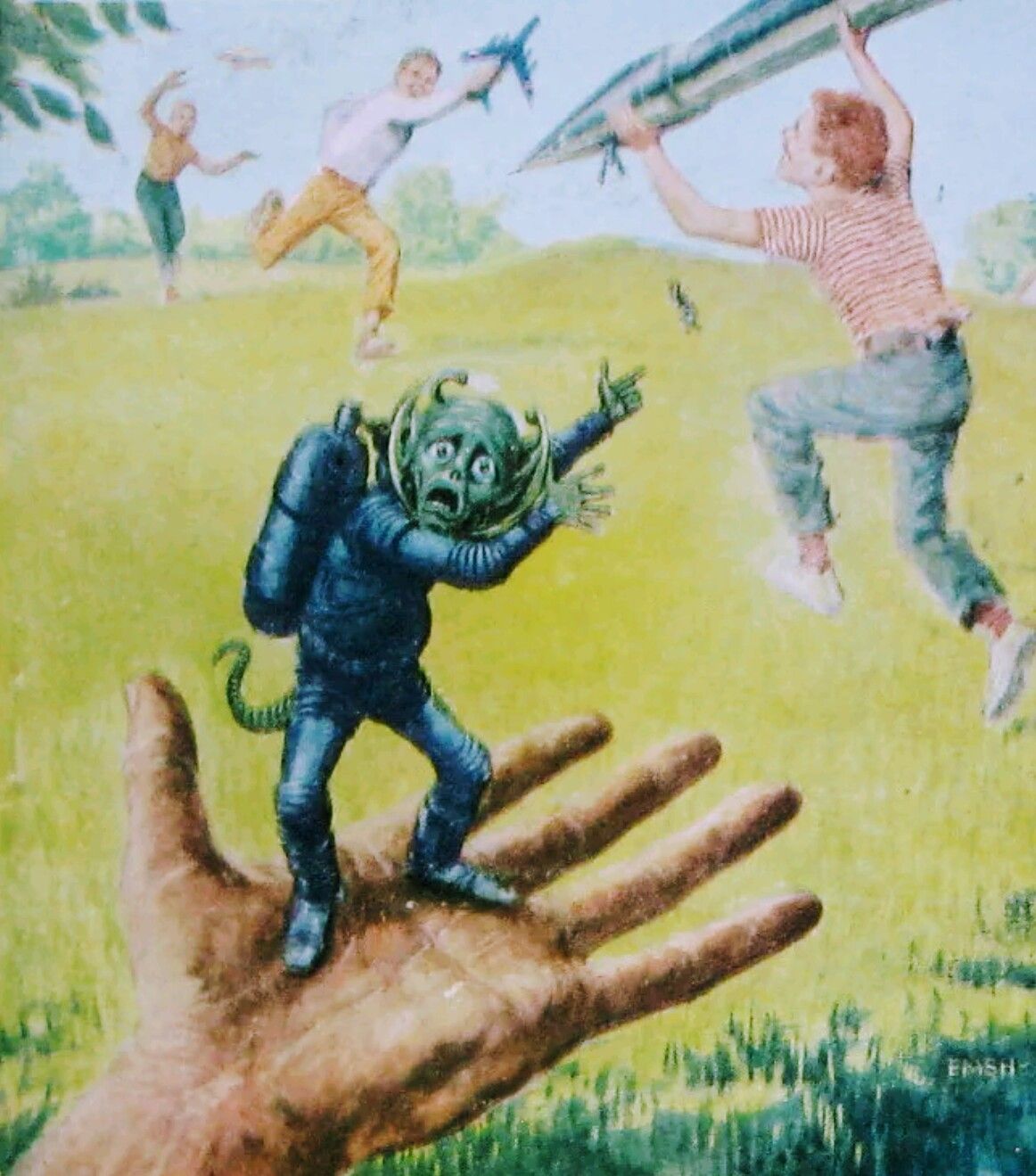 Ed Emshwiller's visual Art Emsh, entitled 