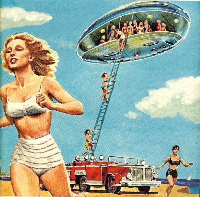 Ed Emshwiller's visual Art Emsh's last cover for Galaxy (64-02). Grandmother Earth by J.T. McIntosh.