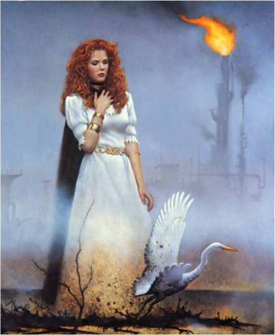 Don Maitz's visual Art Eternal Flame trading card by Don Maitz, 1996