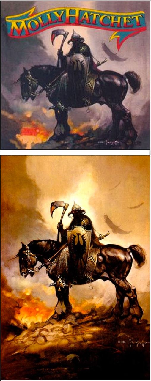 FRANK FRAZETTA - Death Dealer - Molly Hatchet - 1978 - cover by Wikipedia