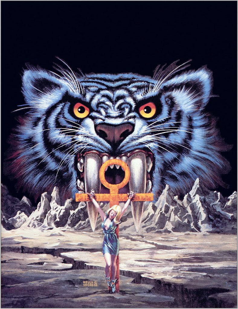 Kelly Freas's visual Art FRANK KELLY FREAS - art for The Beast by A.E. VAN VOGT - 1984 DAW Books