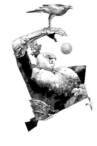 Sergio Toppi's visual Art Fantastici Rapaci Comic Art