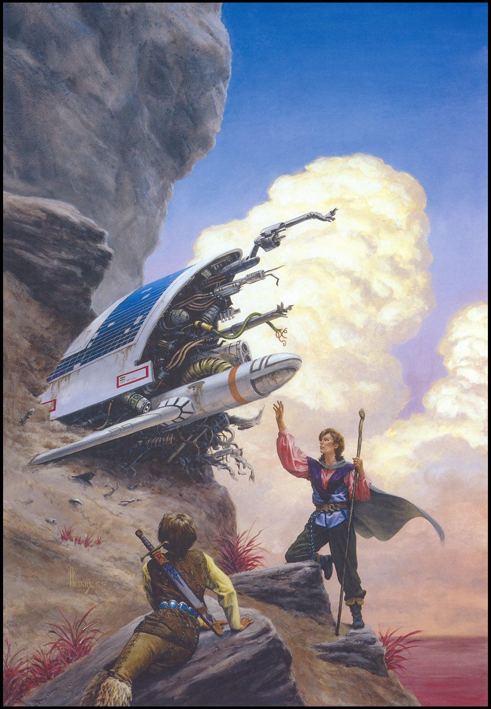Richard Hescox's visual Art Fantasy meets science fiction. (Artist: Richard Hescox.)