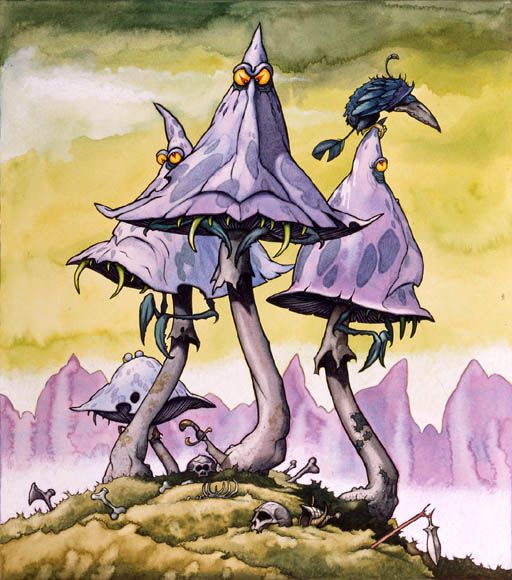 GOBLIN-EATING TOADSTOOLS The Nasties Rodney Matthews