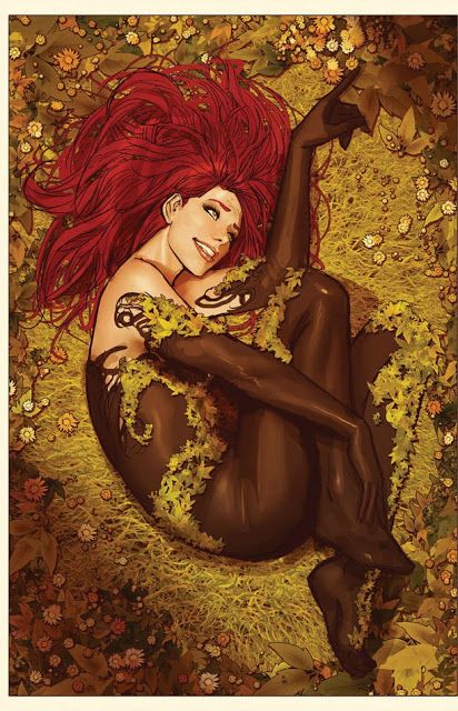 Stjepan Šejić's visual Art Galaxy Fantasy: Encantador fan art de Poison Ivy