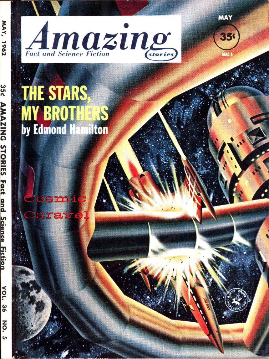 Ed Valigursky Amazing Stories Covers Art George Schilling, Amazing Stories 62-05.