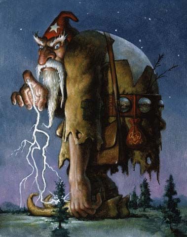 Don Maitz's visual Art Giant Wizard     Don Maitz
