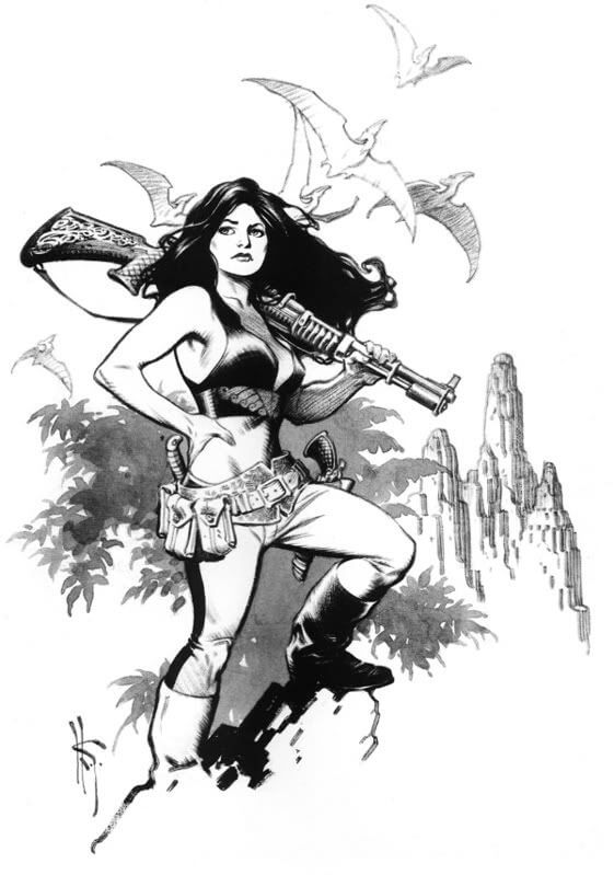 Mark Schultz's visual Art Hannah Dundee - Xenozoic - Cadillacs and Dinosaurs - Mark Schultz