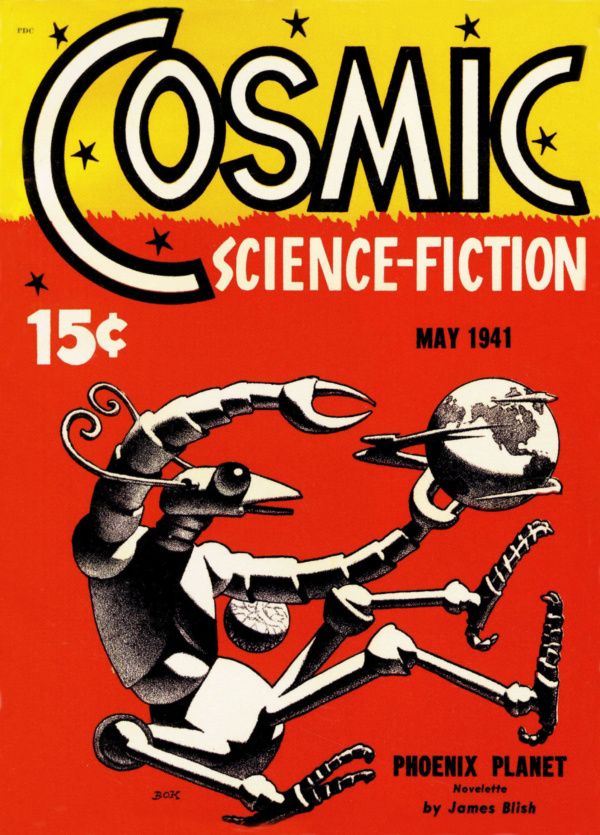 Hannes Bok's Covers Art Hannes Bok, Cosmic SF 41-05.