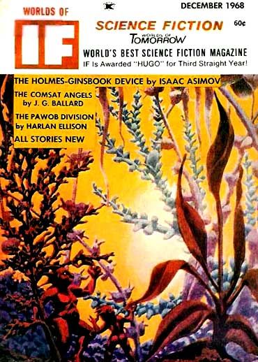 Hannes Bok's Covers Art Hannes Bok, If 68-12, The Pawob Division by Harlan Ellison.