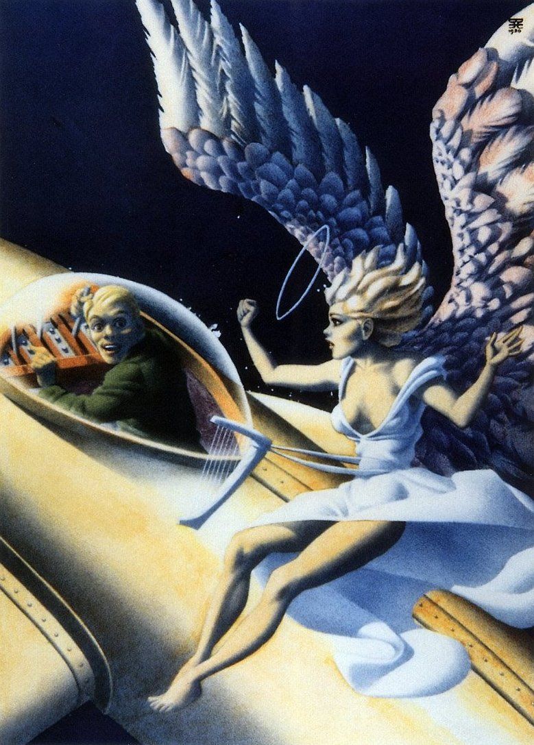 Hannes Bok's Covers Art Hannes Bok, Imagination 51-06, Hell's Angel by W.E. Terry.