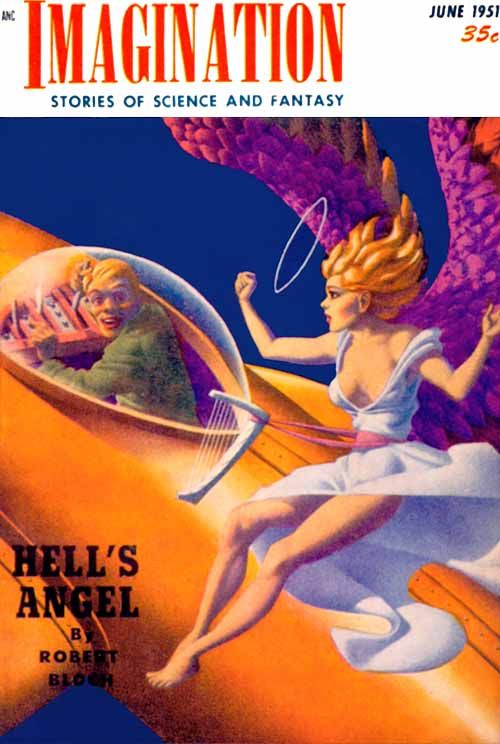Hannes Bok's Covers Art Hannes Bok, Imagination 51-06, Hell's Angel by W.E. Terry.