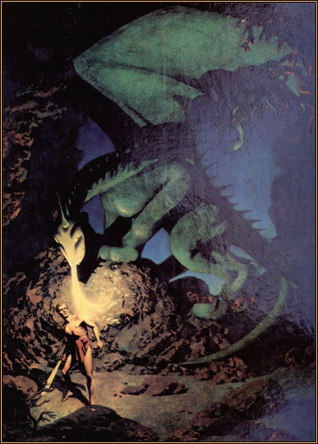 Hannes Bok's Covers Art Hannes Bok, Siegfried and Fafnir.