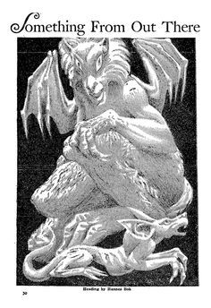 Hannes Bok's Covers Art Hannes Bok, Something from Out There by August Derleth, Weird Tales 51-01.