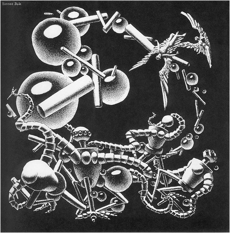 Hannes Bok's Covers Art Hannes Bok, Space Junk, 1940s.