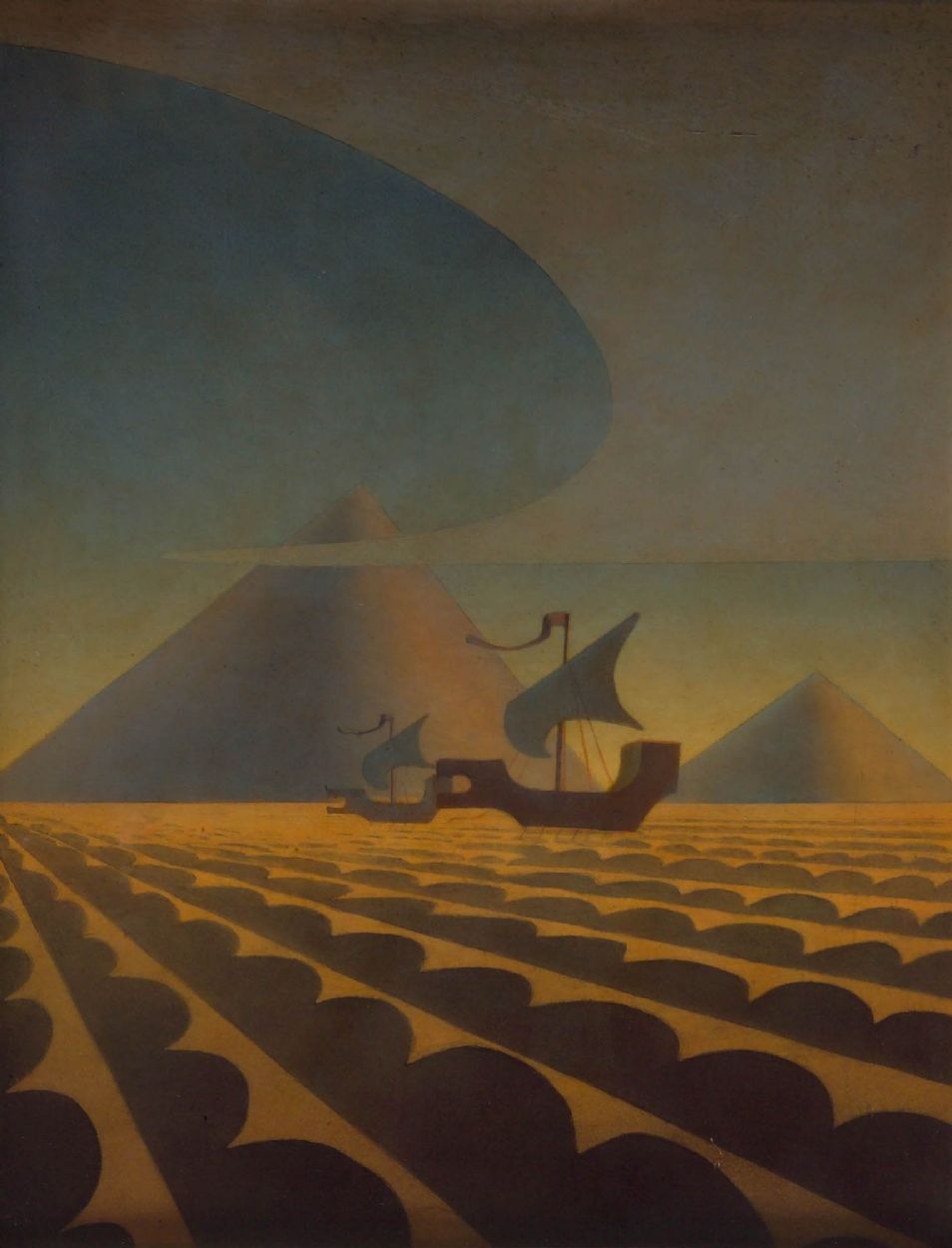 Hannes Bok's Covers Art Hannes Bok, The Enchanted City 1946.