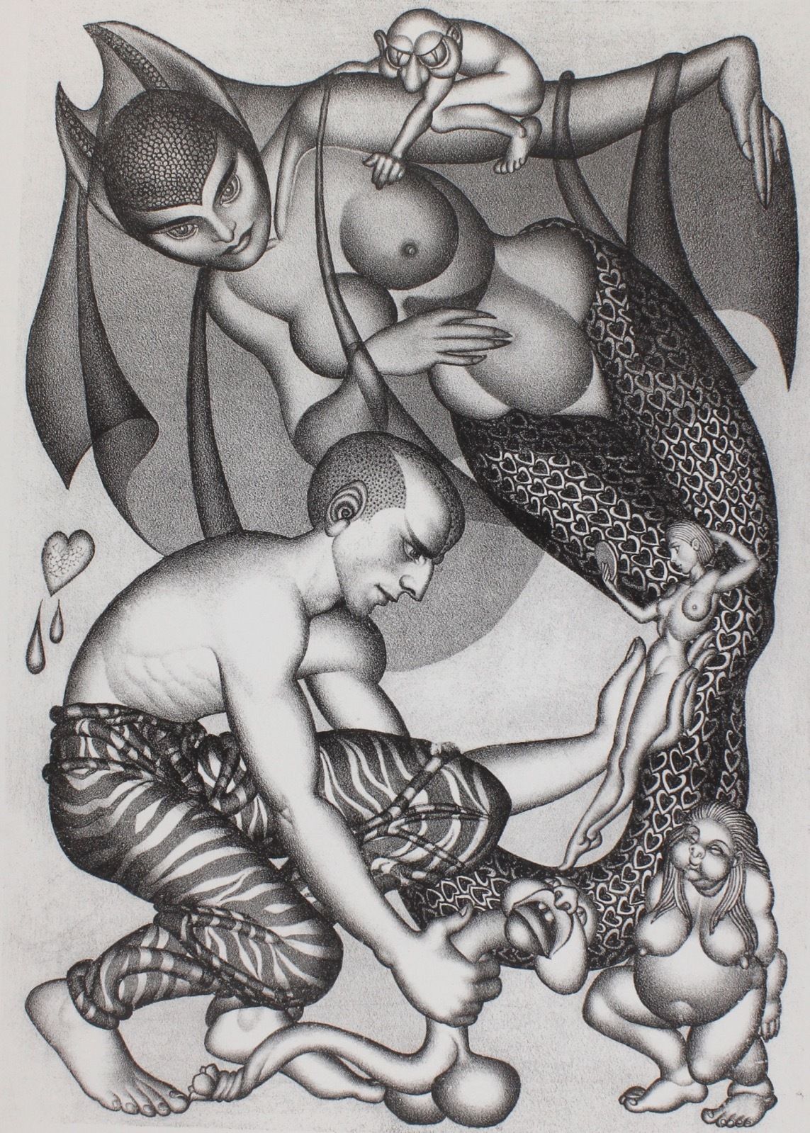 Hannes Bok's Covers Art Hannes Bok, The Powers of Darkness 1945.