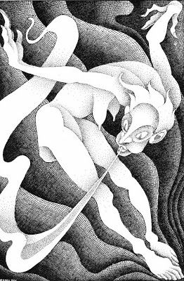 Hannes Bok's Covers Art Hannes Bok, The Wind 1941.