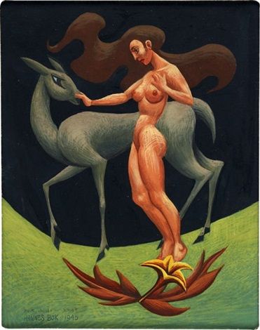 Hannes Bok's Covers Art Hannes Bok, Unknown title.