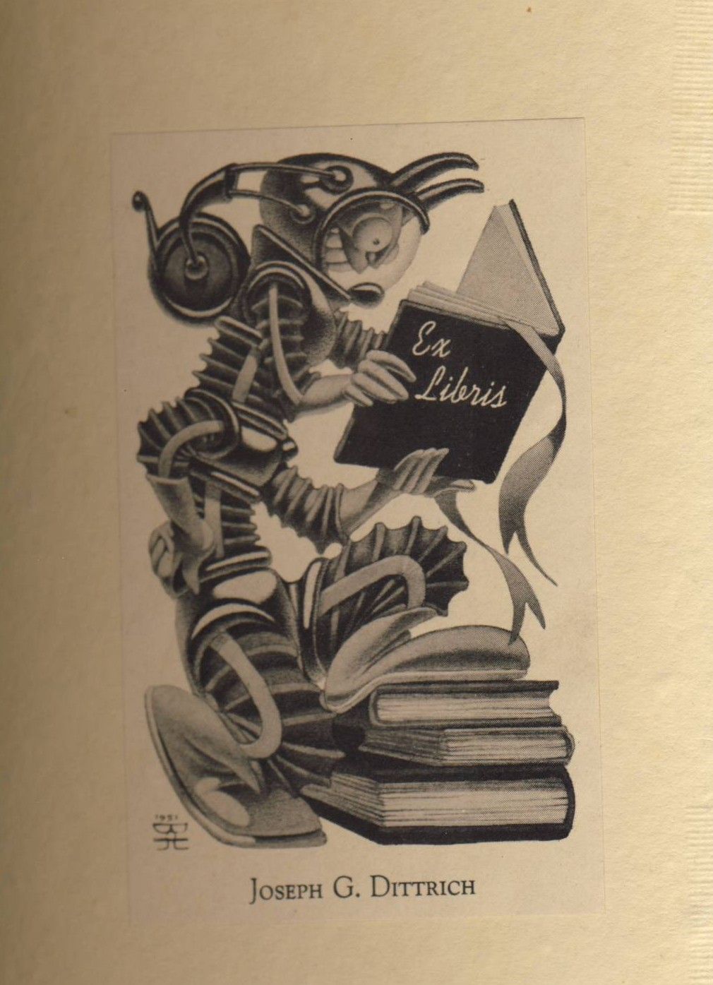 Hannes Bok's Covers Art Hannes Bok, bookplate.