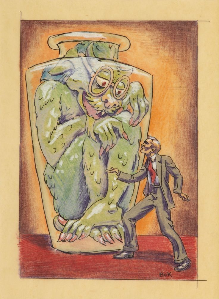 Hannes Bok's Covers Art Hannes Bok, prelim. art.