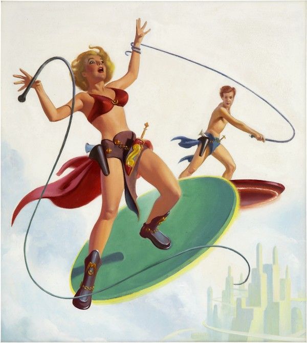 Harold W. McCauley's visual Art Harold McCauley, Planet of Dread by Dwight V. Swain, Imagination 54-02.