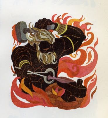 Leo and Diane Dillon's visual Art Hephaestus by Leo and Diane Dillon