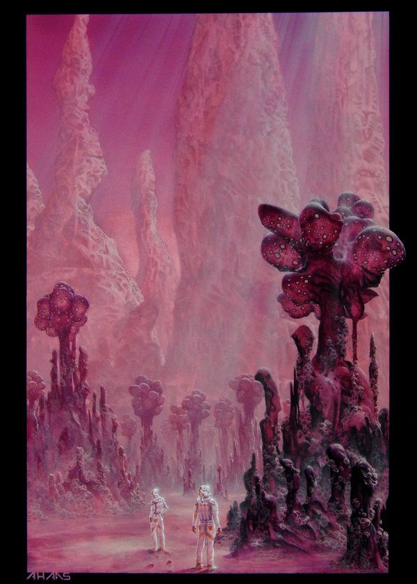 Arthur Haas's Visionary Art In the land of alien gods by ahaas.deviantart.com on @DeviantArt