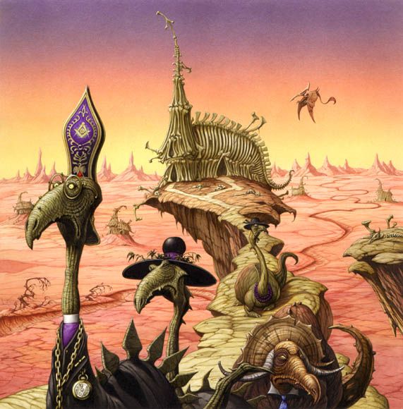 JURASSIC CHURCH - 1994 Band : Rodd & Marco   (Inks, 32 x 32cm)