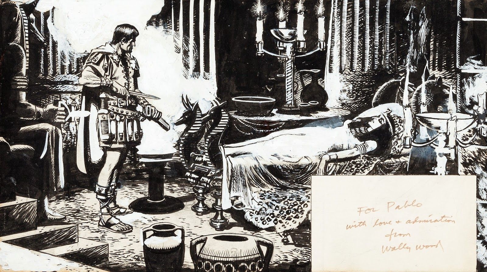 Wally Wood's Visionary Art Joan of Arc and Cleopatra by Wally Wood