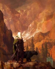 Justin Sweet's visual Art Justin Sweet, Drow and Panther.