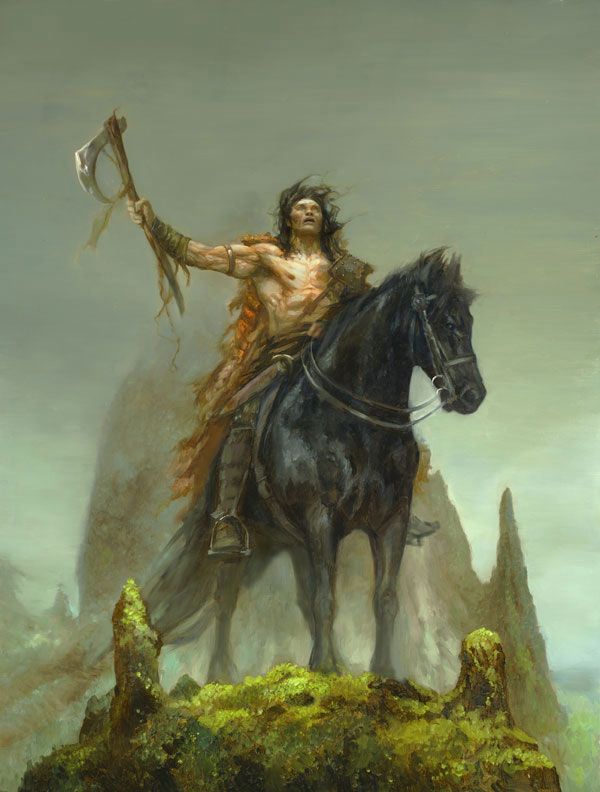 Justin Sweet's visual Art Justin Sweet, Kull: By this axe I live.