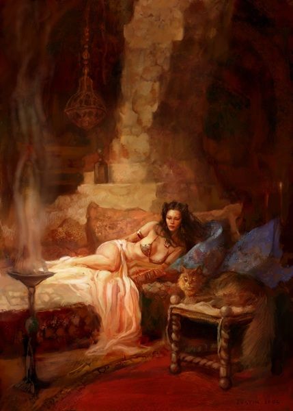 Justin Sweet's visual Art Justin Sweet, Kull: Delcardes' Cat by Robert E. Howard.