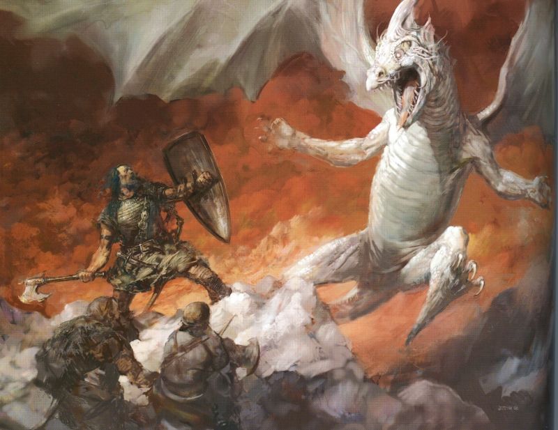 Justin Sweet's visual Art Justin Sweet, White dragon.