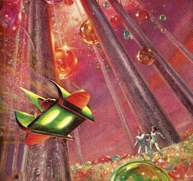 Kelly Freas's visual Art Kelly Freas,The Off-Worlders by John Baxter 1966, Ace Double G-588.