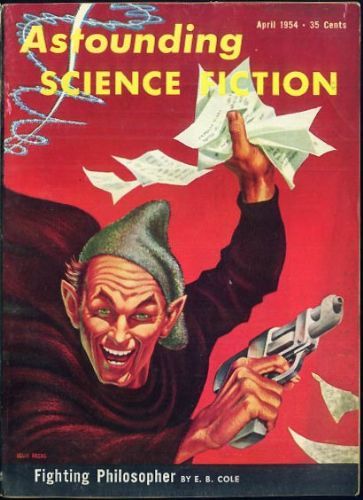 Kelly Freas's Covers Art Kelly Freas, ASF 54-04, Fighting Philosopher by Everett B. Cole.